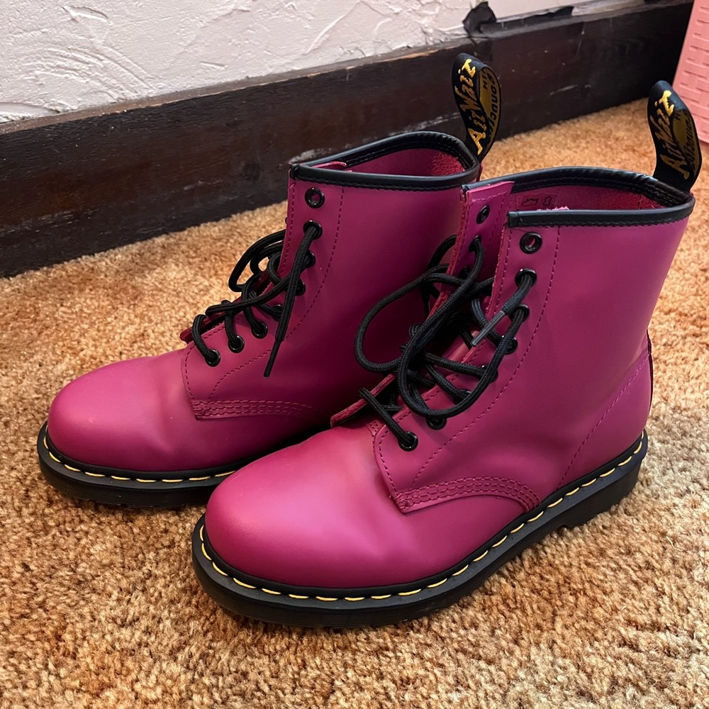 Fushia/purple doc martens